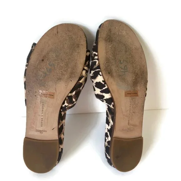 Veronica Beard Women's Leopard Print Sandals - Picture 6 of 8